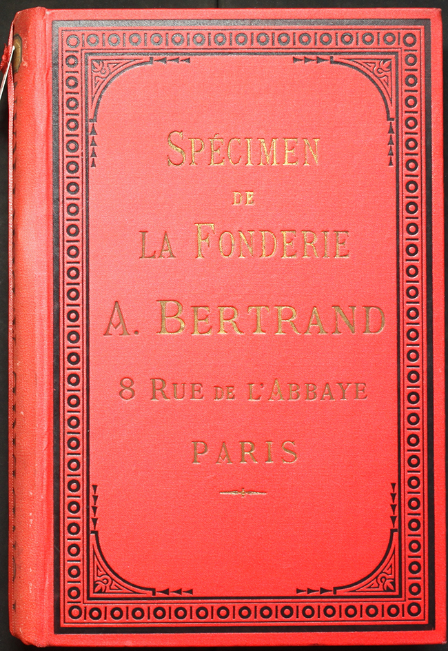 Specimen A.Bertrand cover